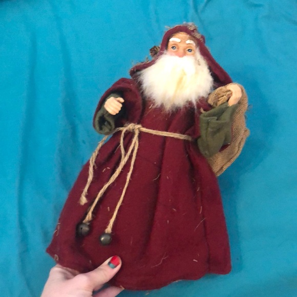 Midwest Imports woodland Santa Tree Topper - Picture 1 of 7